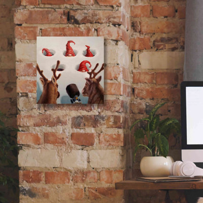 «Epic Graffiti» «WhackAnElf» par Lucia Heffernan, art mural sur toile