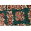 Tapis oriental vert / brun en laine noué à la main 6 pi 1 po x 9 pi 2 po Baha