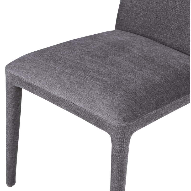 Chaise Andersen, Chenille tissu performance gris clair