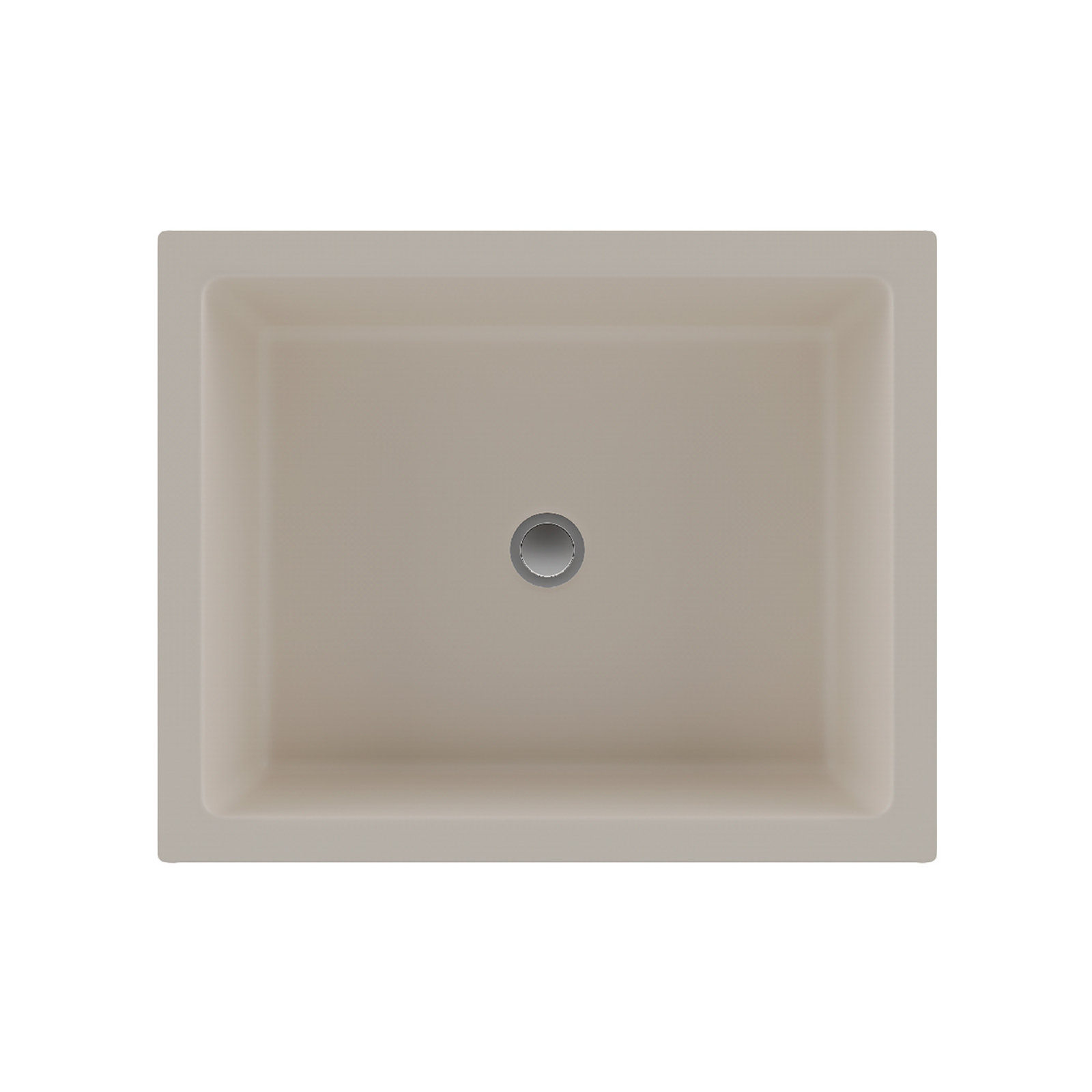 Lexicon Quartz Composite Rectangle Vanity Sink, Beige