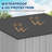 Domi Durable Resin Outdoor Lean-To Storage Shed Pitched Roof Tool Room with Double Door, PVC-coated polyester Floor Mat-119751805