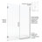 Celesta 46'' - W x 76'' H Hinged Door Frameless Shower Door with-15662673-15662675