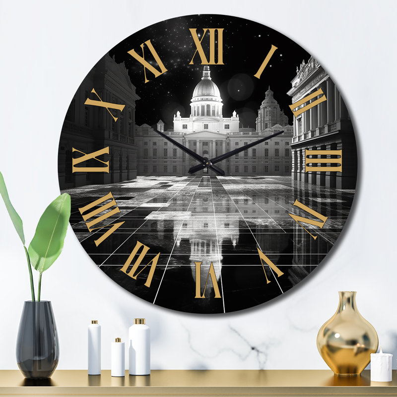 Horloge murale 3D Cityscape London Architecture, Grand