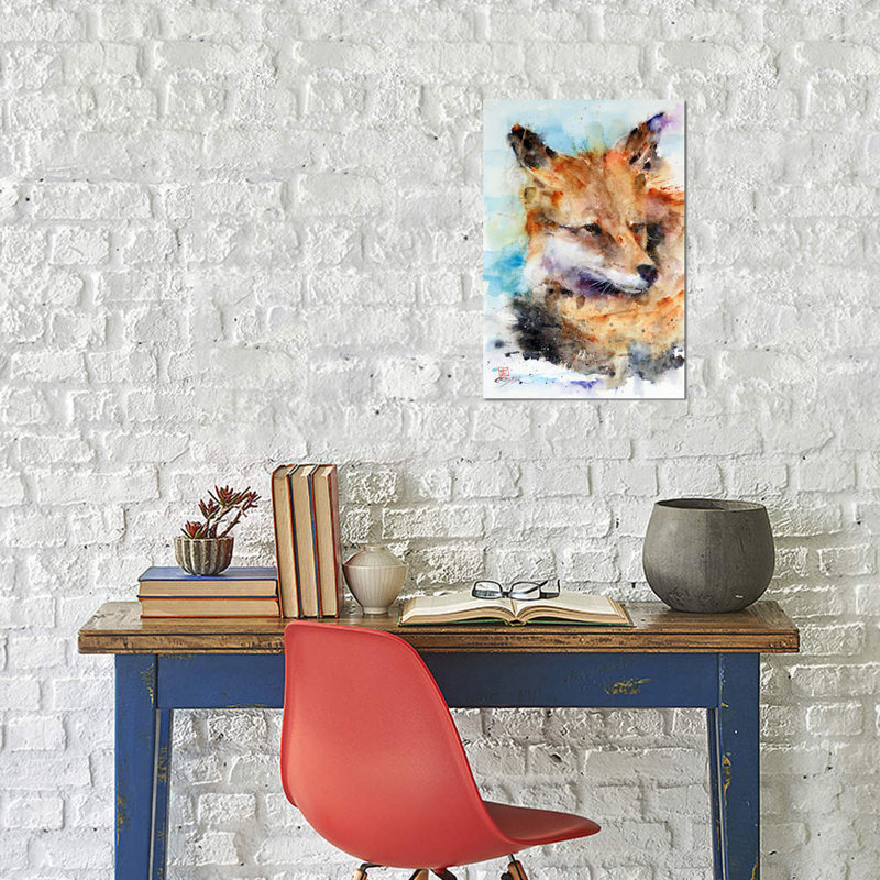 Fox by Dean Crouser - Wrapped Canvas Painting, 66.04 cm H x 45.72 cm W x 1.91 cm D