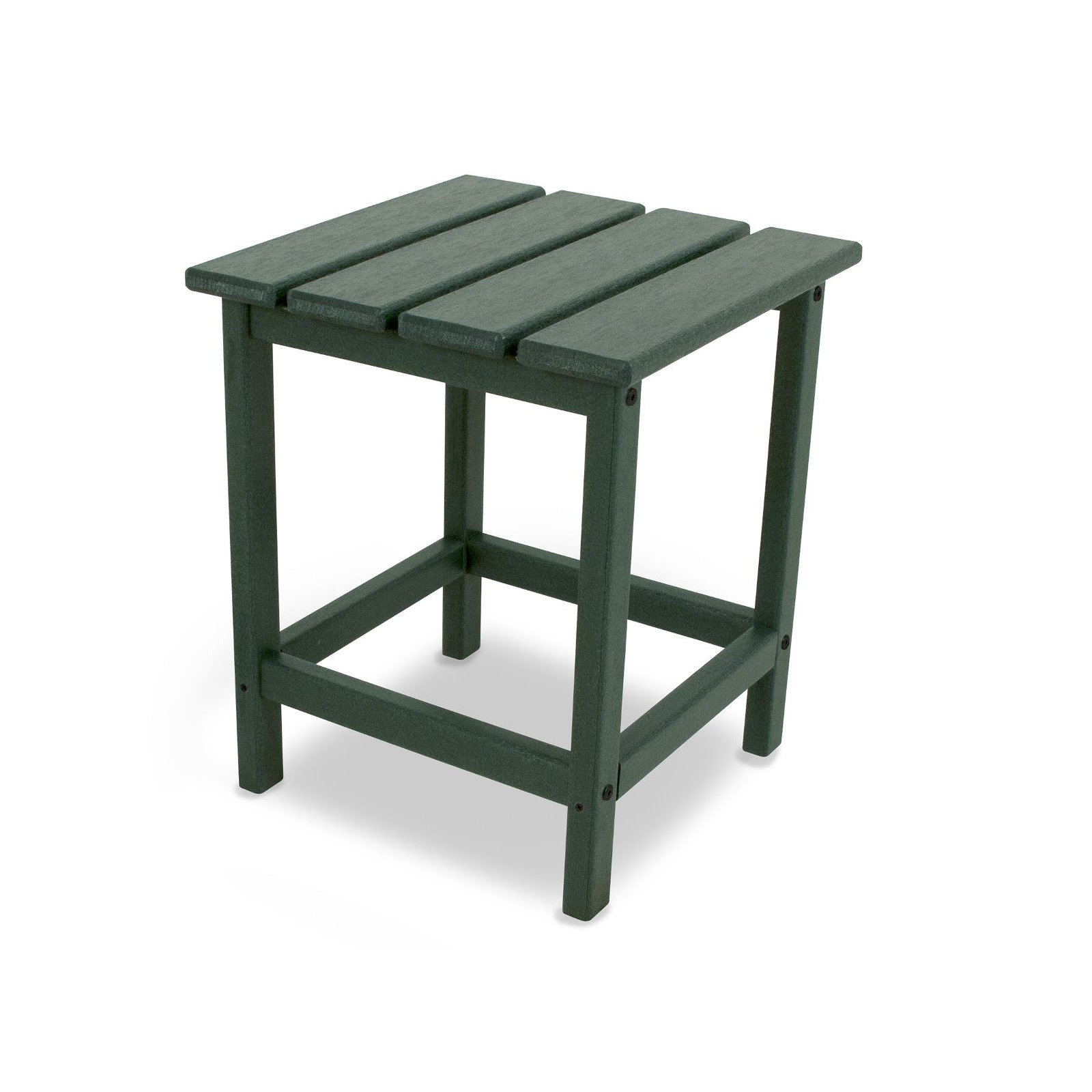 POLYWOOD Long Island 18" Side Table, Green