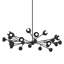 Hudgins - lustre 24 lumières - cadre noir doux