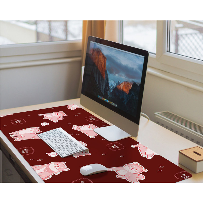 Polyvinyl Chloride (PVC) Desk Pad, 0.1cm H x 120cm W x 60cm D