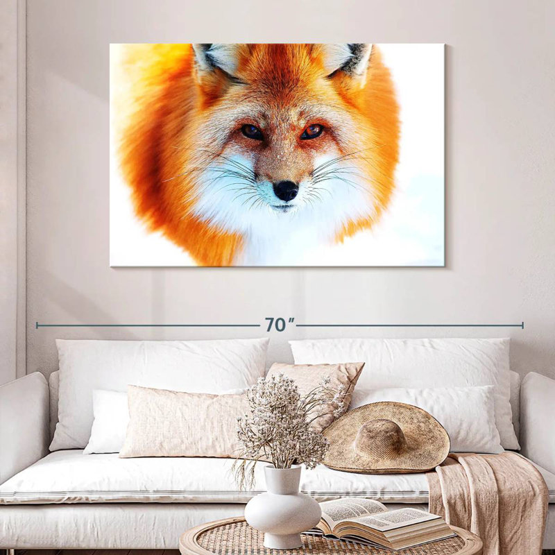 Brampt Red Fox Face, 32" H x 48" W