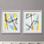 « Angles conversifs I », ensemble de 2 reproductions d’art graphique encadrées sur papier-343932390
