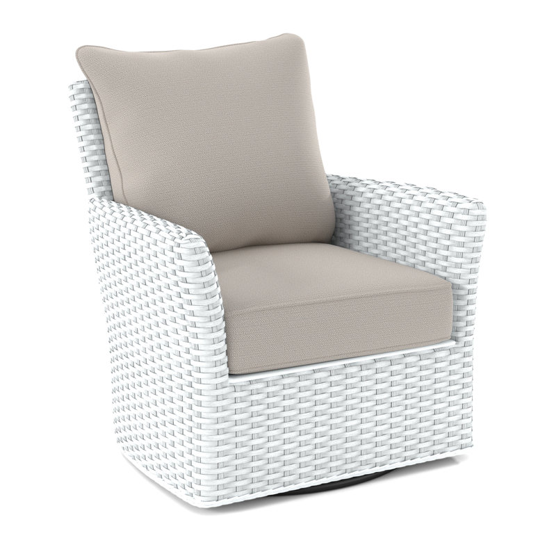 Lanai Armchair, Frost White, White Textured Performance; 0865-91