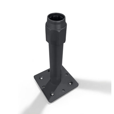 Base tubulaire pour parasol de terrasse pour mâts de 1,9 pouce