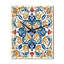 Horloge murale à carreaux abstraits de style méditerranéen VII-317550470