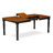 9 Piece Dining Room Table Set Includes a Rectangle Wooden Table with Butterfly Leaf and 8 Faux Leather Kitchen Dining Chairs, 42x78 Inch, Black & Cherry-1963788107-1888803372-1886285058
