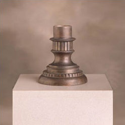 Base d'éclairage pour piédestal Royalston, Bronze héritage