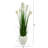 54'' Faux Wheat Grass in Clay Planter
