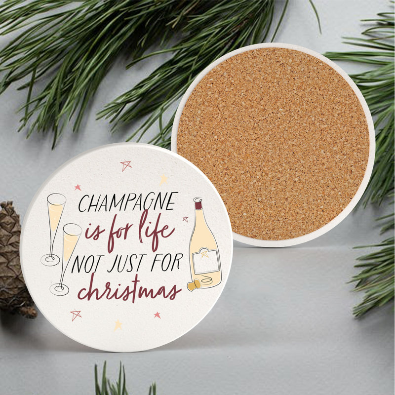 Carley Ceramic Round 1 Piece Coaster