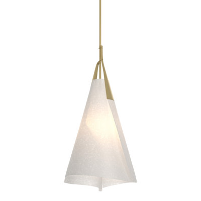 Grand luminaire suspendu Mobius - abat-jour filé-givré