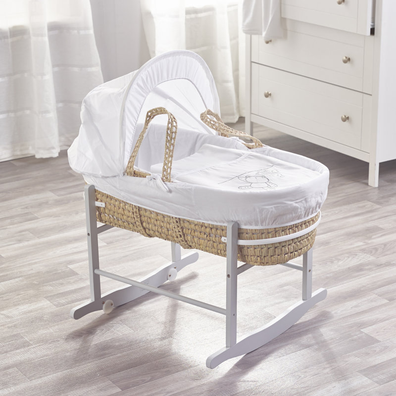 Moses Basket with Bedding with Mattress