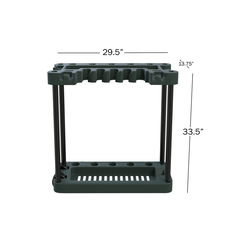 Stalwart Gardening Tools Organizer - Holds 40-Yard Tools, Garage Organization and Storage Home Essentials
