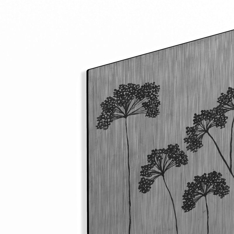«Luxe Metal Art» Queen Anne's Lace II »par Roey Ebert, art mural en métal» par Roey Ebert, H 16 po x l 12 po