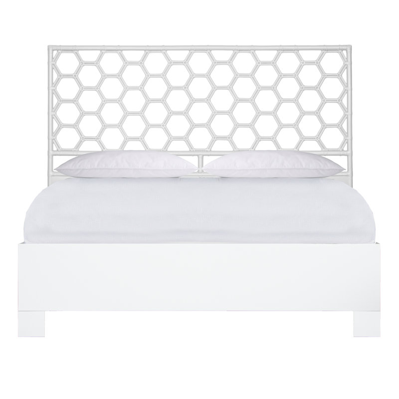 Lit plateforme Honeycomb, Très grand, Blanc
