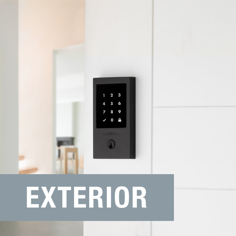 Single Cylinder Smart Deadbolt Z-Wave Technology, Satin Black
