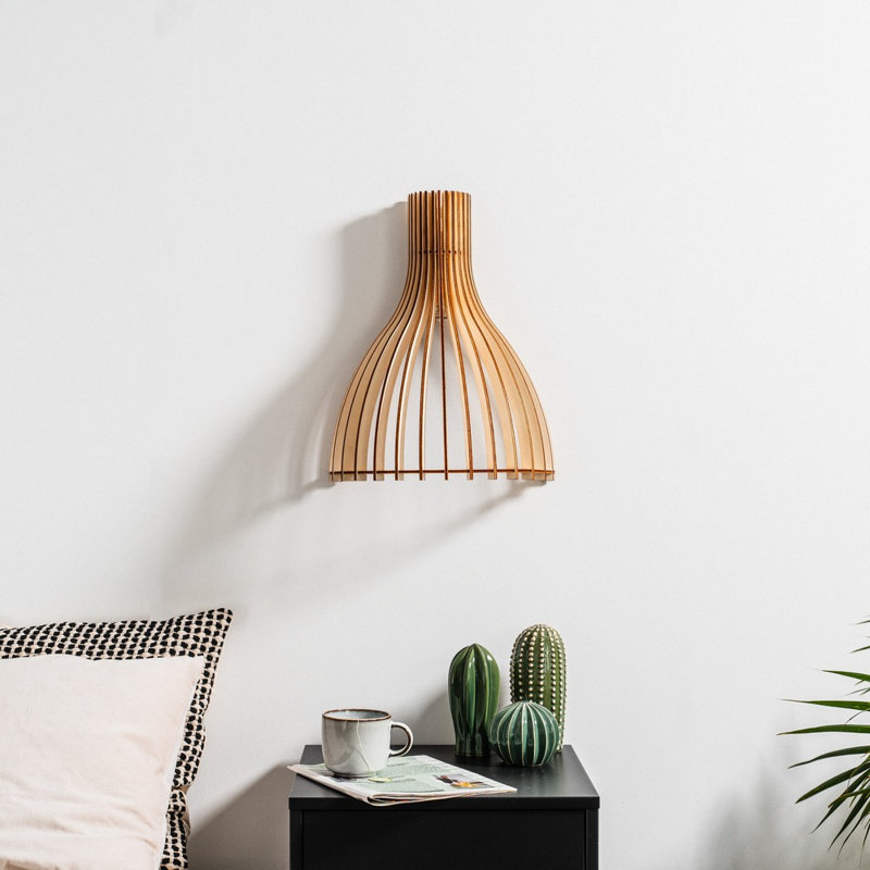 Ariel Solid Wood Flush Mounted Sconce