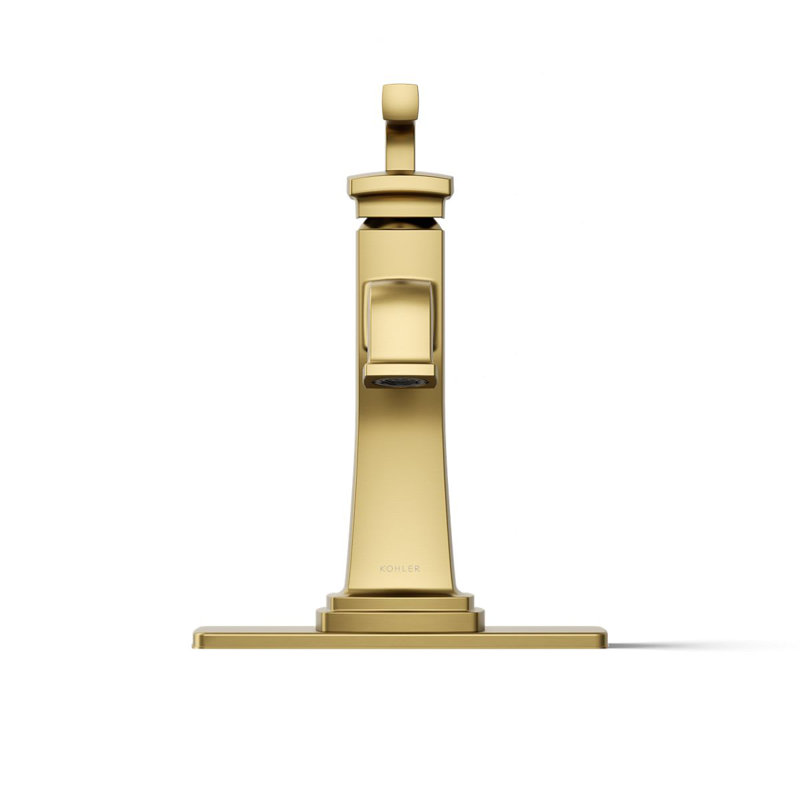Riff Single-Handle Bathroom Sink Faucet, Vibrant Brushed Moderne Brass, 0.5 GPM