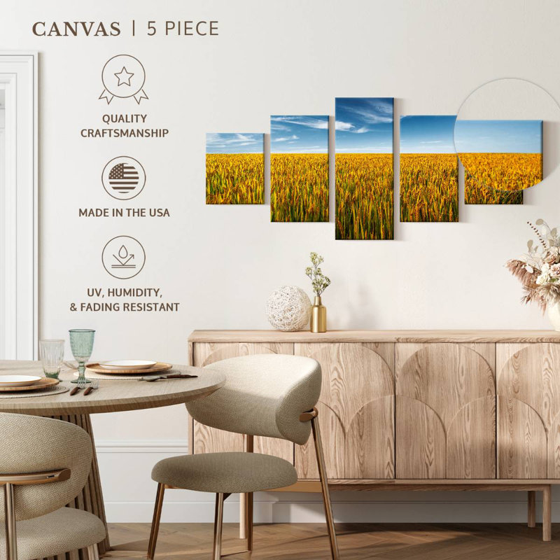 Suzhou Wheat Field, 42" H x 92" W