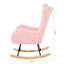 Chaise berçante, fauteuil oscillant rembourré Teddy