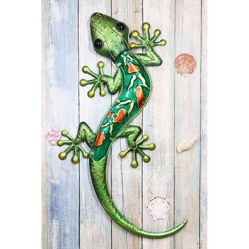 Handmade Modern Landscape & Nature Wall Decor on Metal, Green