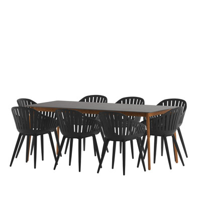 Alyisa 8 - Person Patio Dining Set with Rectangular Table