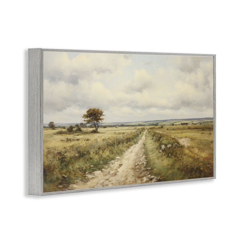 Art de giclée sur une ferme de campagne par Petal Prints Design, Estampe numérique Farmhouse, H 16 po x l 24 po