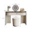 Table de coiffeuse 39,37 "en bois massif minimaliste moderne avec miroir et tabouret