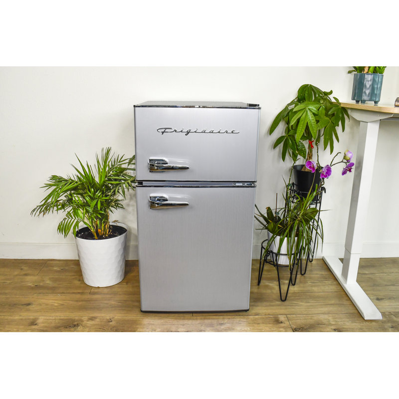Platinum Compact Stainless Steel Top-Freezer Refrigerator