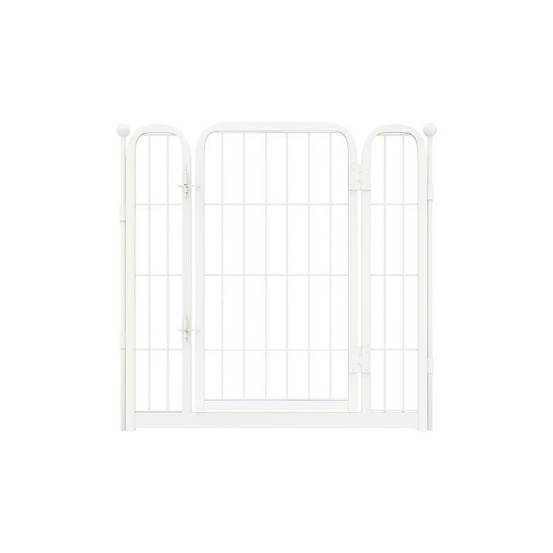 Parc pour chien FXW Homeplus conçu pour une utilisation à l'intérieur, 1 barrière supplémentaire, hauteur pour chiens de taille moyenne