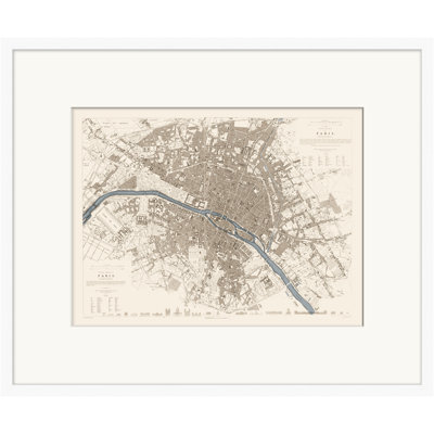 Map Series Paris Print by Lillian August