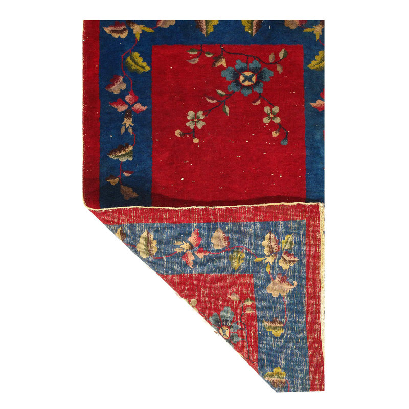Mikhala Oriental Area Rug in Red