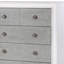 Commode Katia gris rustique et blanc vieilli