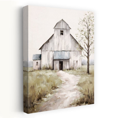 Grange blanche - art de campagne rustique blanc minimaliste