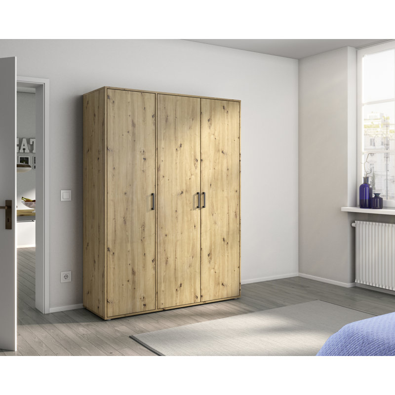 Velorin 3 Hinged Door Wardrobe available in many colour combinations 2 Drawer INCL. Delivery and Assembly, Artisan Oak