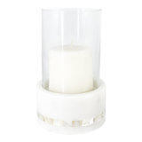 Mother Of Pearl Marble Hurricane Candle Holder