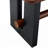Compact Two-Tone Walnut & Black Dining Table