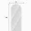 Miroir pleine longueur de 65 po x 21 po à DEL, à intensité variable, haute définition et antidéflagrant, debout ou fixé au mur