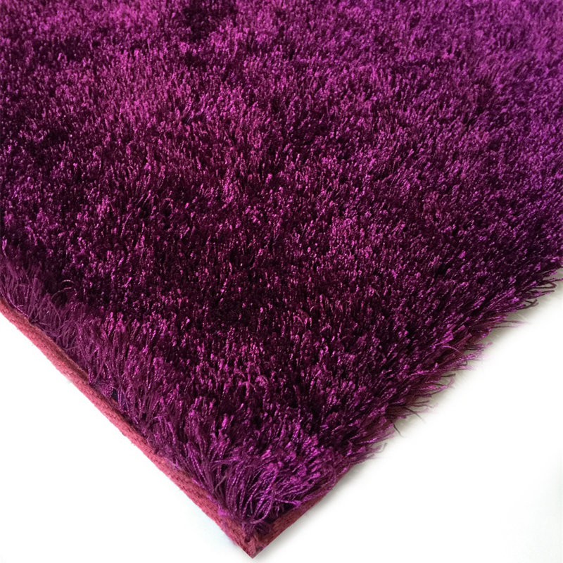 Tapis mauve touffeté à la main Hargett, Rectangle 5 pi x 7 pi