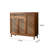 Nordic solid wood shoe cabinet storage cabinet