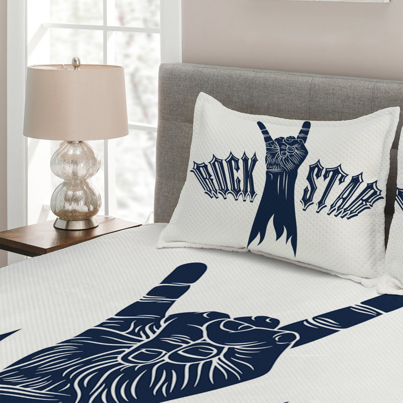 Polyester Coverlet, King Bedspread + 2 Shams