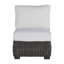 Fauteuil de chambre modulaire rustique tissé - gris ardoise-600847073-600847099-600847749