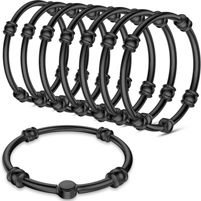 12 Pack Shower Hooks For Shower Curtain, Rust Proof Metal Decorative Shower Rings For Bathroom Shower Rod, Smooth Sliding Anti-Drop Shower Rings For Curtain