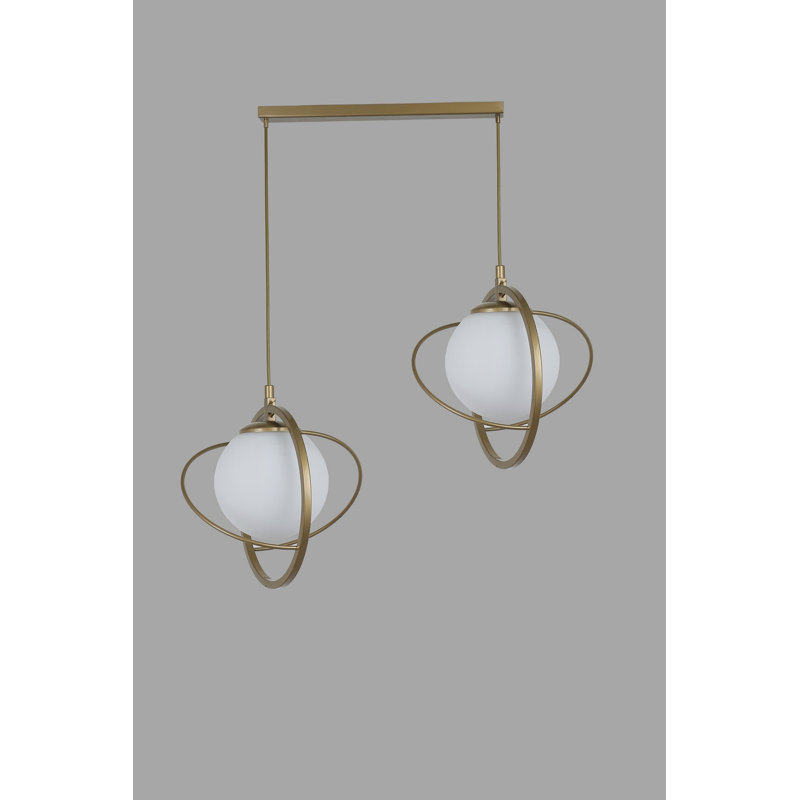 Chandle Chandelier, White/Antique